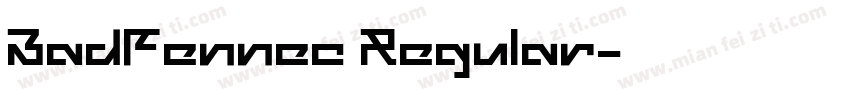 BadFennec Regular字体转换